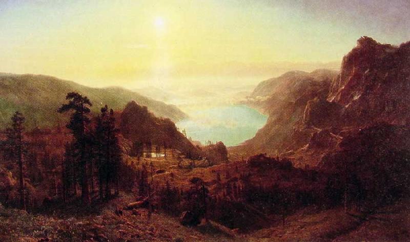 Albert Bierstadt Donner Lake from the Summit oil painting image